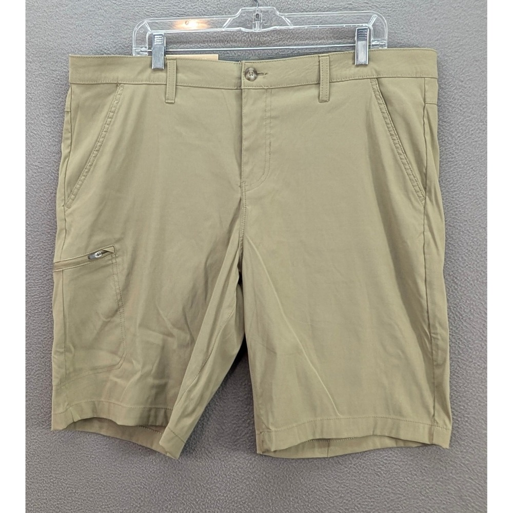 Weatherproof Vintage Regular Fit Cargo Shorts Men's Sz 38 Tan Stretch Casual NWT